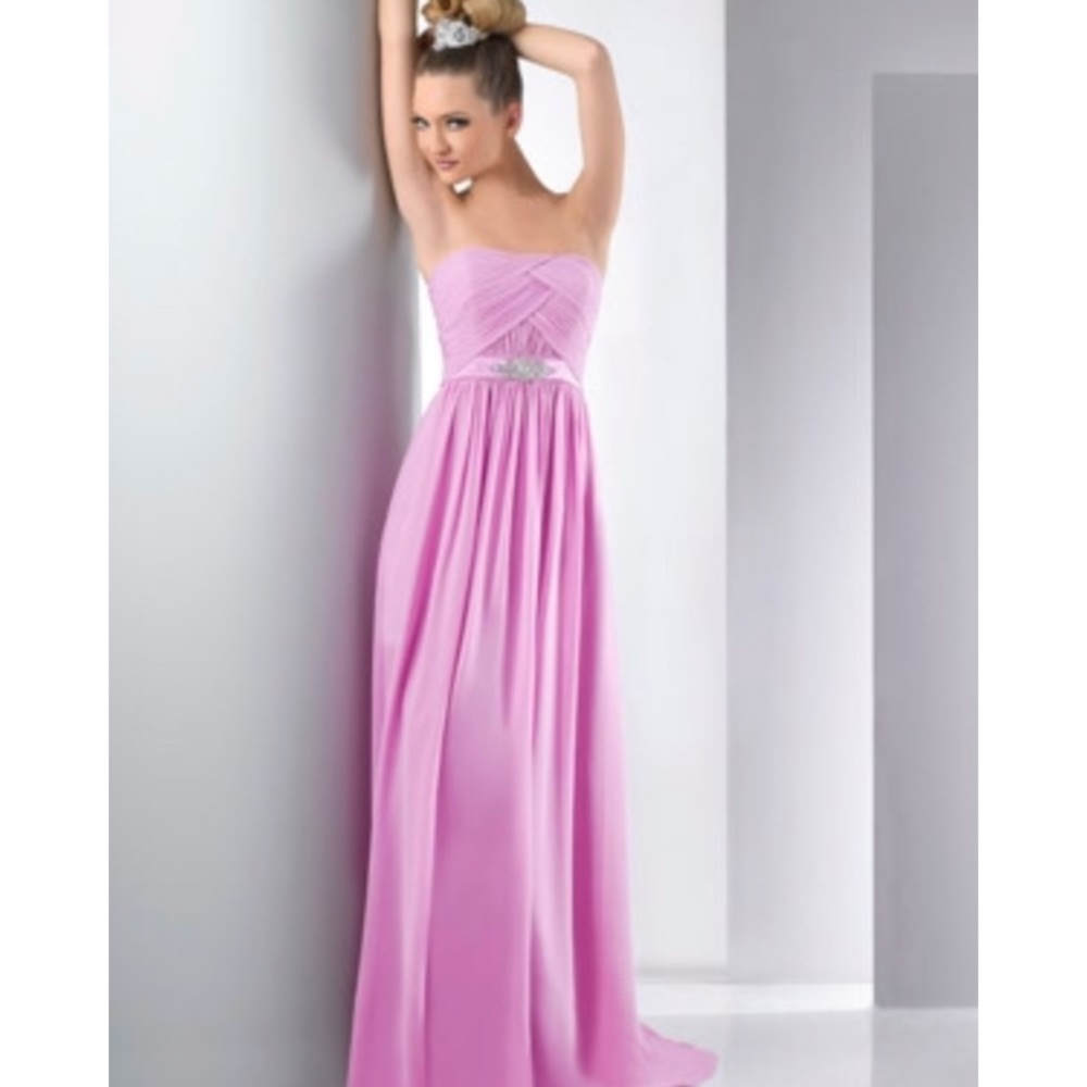 Lavender Pink Bari Jay Prom dress